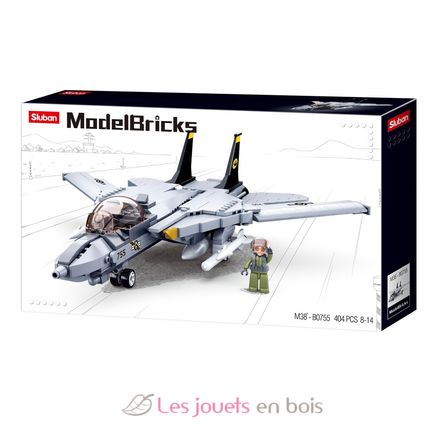 Model Bricks - Moderner Düsenjäger SL-M38-B0755 Sluban 1