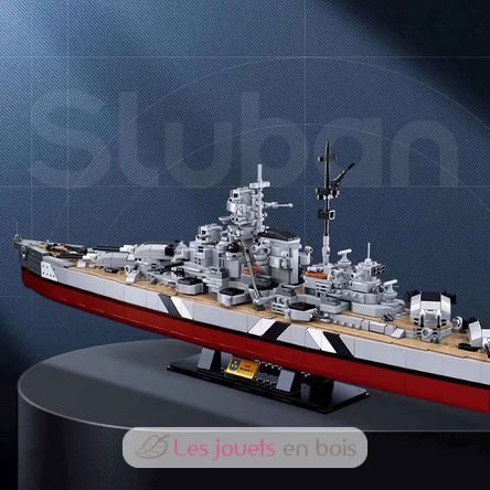 Model Bricks - Bismarck-Schlachtschiff SL-M38-B1102 Sluban 7