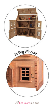 Viktorianisches Holzpuppenhaus PT7124 Plan Toys 2