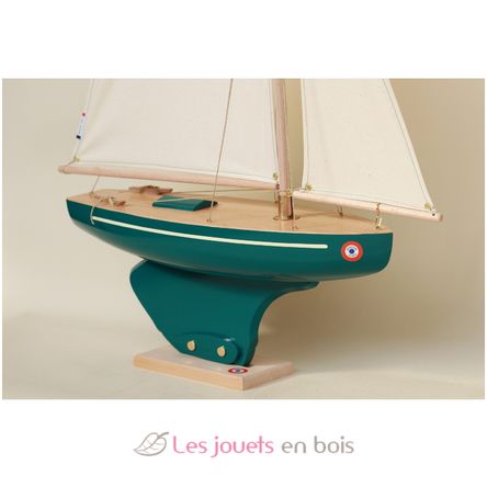 Segelboot Saint Germain grün 40cm TI-ST-GERMAIN-VERT-ANGLAIS-40 Tirot 2