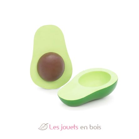Avocado aus Holz, 2 Teile As-85443 Mamamemo 1