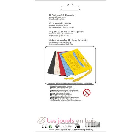 3D Papiermodell - Blaumeise FR-11764 Fridolin 4