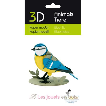 3D Papiermodell - Blaumeise FR-11764 Fridolin 3