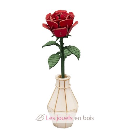 3D Papiermodell - rote Rose FR-11556 Fridolin 1