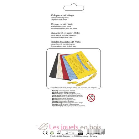 3D Papiermodell - Violine FRI-11573 Fridolin 3