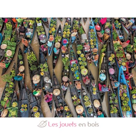 Puzzle Schwimmender Markt in Indonesien 500 Teile RAV12001813 Ravensburger 2