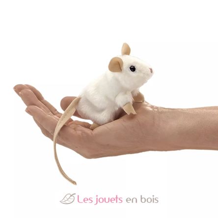 Fingerpuppe Maus weiß FO-2776 Folkmanis 2