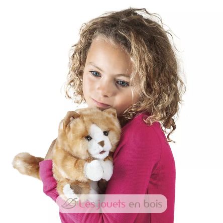 Handpuppe Kätzchen orange-braun FO-2845 Folkmanis 2