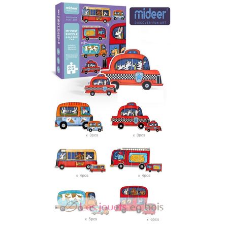Mein erstes Puzzle Fahrzeuge MD0077 Mideer 4