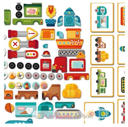 Magnetisches Spielset Transport MD1040 Mideer 3