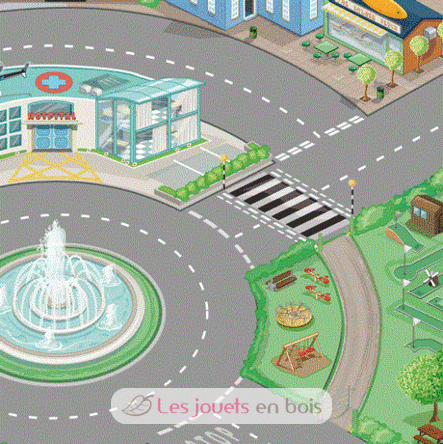 Playmat und Straßen der Stadt - MEDIUM LTVTV584 Le Toy Van 2
