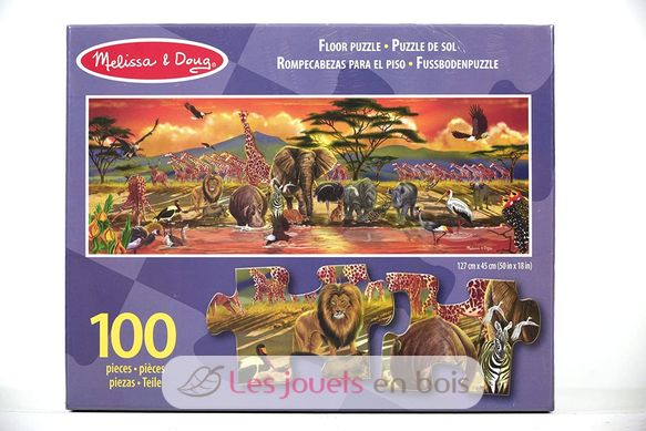 Bodenpuzzle Safari - 100 Stücke M&D12873-4554 Melissa & Doug 3