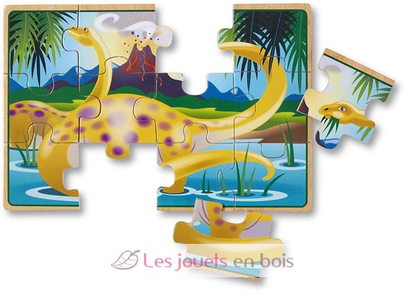 12-teiliges Dinosaurier-Puzzle-Set MD-13791 Melissa & Doug 5