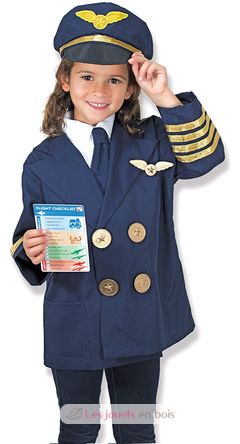 Flugzeugpilot Kostüm MD18500 Melissa & Doug 3