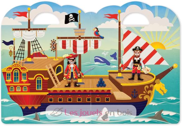 Repositionierbares Piraten Relief Stickerheft MD-19102 Melissa & Doug 2