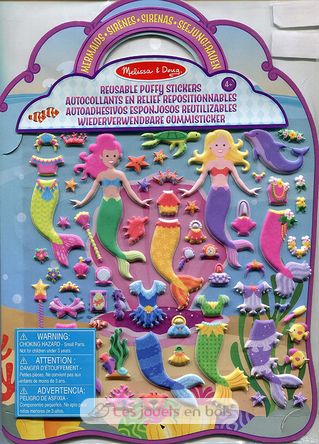 Puffy Sticker Spielset: Meerjungfrau MD-19413 Melissa & Doug 1