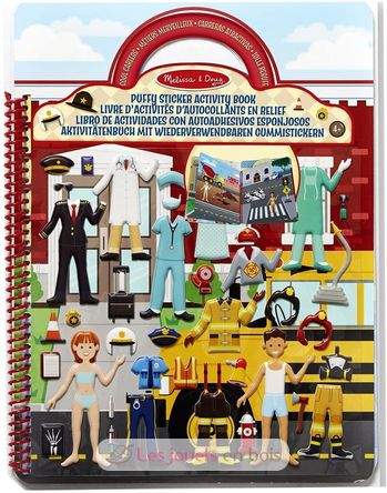 Aktivitatenbuch mit wiederverwendbaren gummistickern tolle berufe MD-19426 Melissa & Doug 1