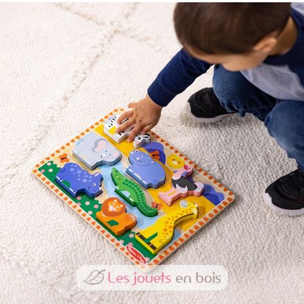 Holzklotz-Puzzle Safaritiere MD03722 Melissa & Doug 2