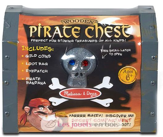 Hölzerne Piratenkiste MD12576 Melissa & Doug 3