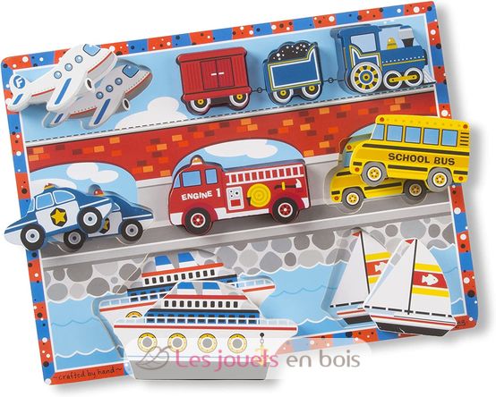 Puzzlefahrzeuge mit großen Stücken MD-13725 Melissa & Doug 1