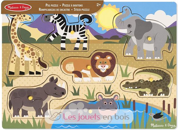 Safari Peg Puzzle - 7 Teile MD-19054 Melissa & Doug 5