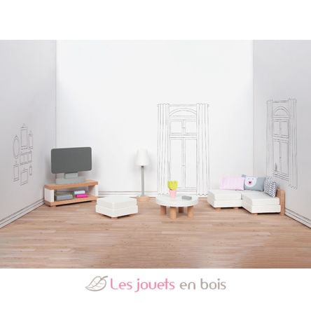 Puppenmöbel Wohnzimmer GK51494 Goki 3