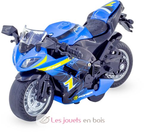 Miniatur-Blau-Reibungsmotorrad UL-8355 bleu Ulysse 1