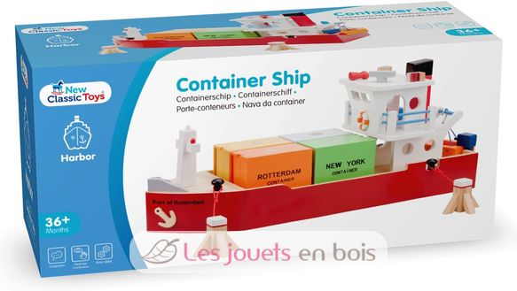 Containerschiff mit 4 Containern NCT-10900 New Classic Toys 6