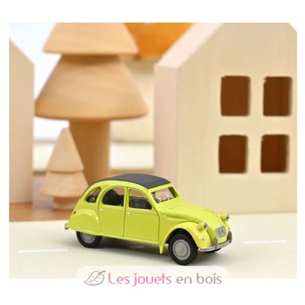 Miniatur-Citroën 2CV 1978 gelb NO-AMC0191027-JAUNE Norev 3