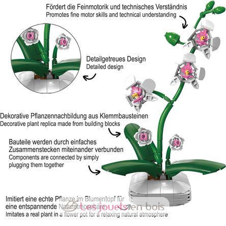 Blumentopf Orchidee 237 Teile C59028W CaDA 5