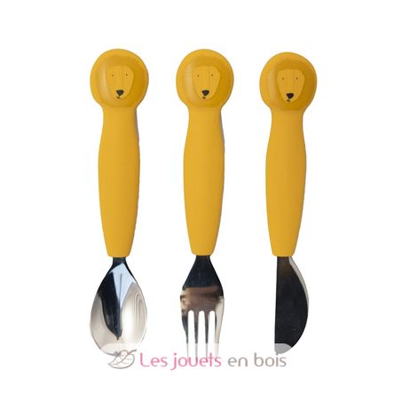 Kinderbesteck Set aus Silikon Mr Lion TX-96-432 Trixie 1
