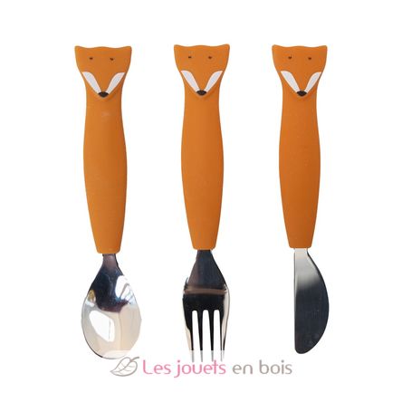 Kinderbesteck Set aus Silikon Mr Fox TX-96-448 Trixie 1