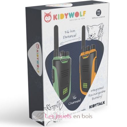 Kidytalk Walkie Talkies orange grün KW-KIDYTALK-GO Kidywolf 6