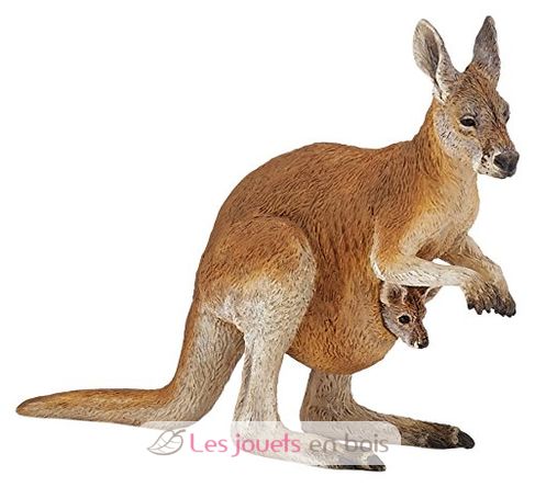 Känguru-Figur und ihr Baby PA50188 Papo 1