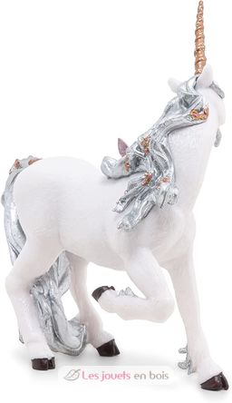 Silberne Einhornfigur PA39038-2861 Papo 4