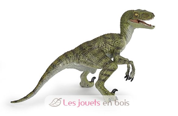 Grüne Velociraptor-Figur PA55058 Papo 1