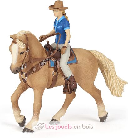 Westernpferd und seine Reiterfigur PA-51566 Papo 11