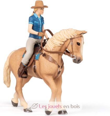 Westernpferd und seine Reiterfigur PA-51566 Papo 2