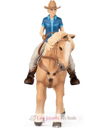 Westernpferd und seine Reiterfigur PA-51566 Papo 3