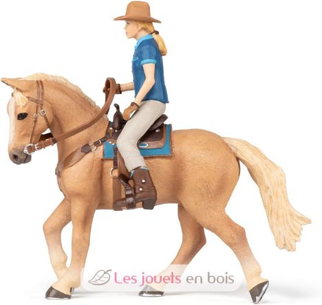 Westernpferd und seine Reiterfigur PA-51566 Papo 4