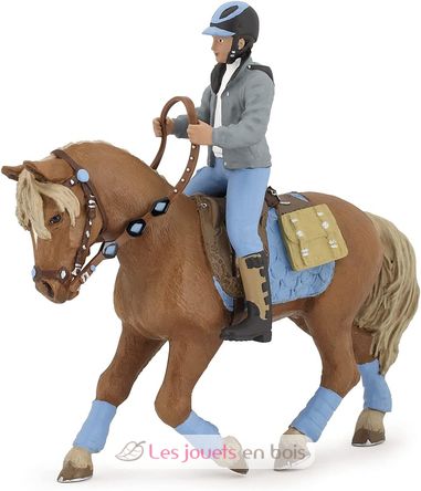 Figur eines jungen Reiters PA52008-3644 Papo 8