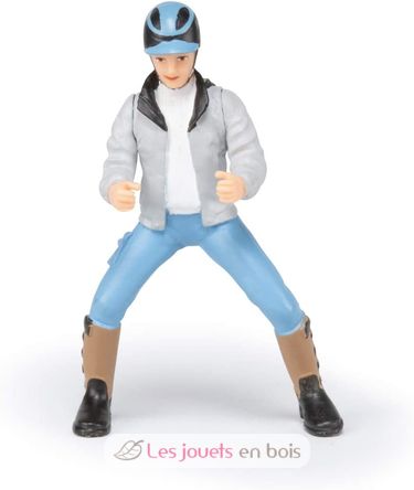 Figur eines jungen Reiters PA52008-3644 Papo 2