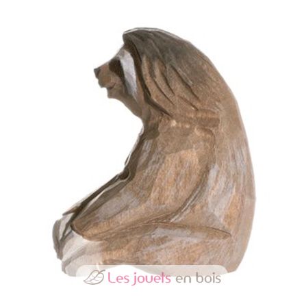 Figur Dreizehenfaultier aus Holz WU-40719 Wudimals 1