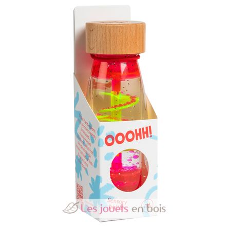 Sensorische Flasche Move Spirale rosa PB85780 Petit Boum 2