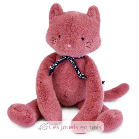 Méloé Katze Plüschtier 37 cm - Rosenpuder MA0199 Maïlou Tradition 1