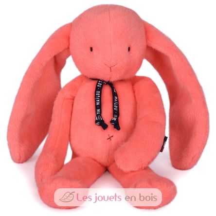 Méloé Hase Plüschtier 37 cm - Korallenrosa MA0332 Maïlou Tradition 1