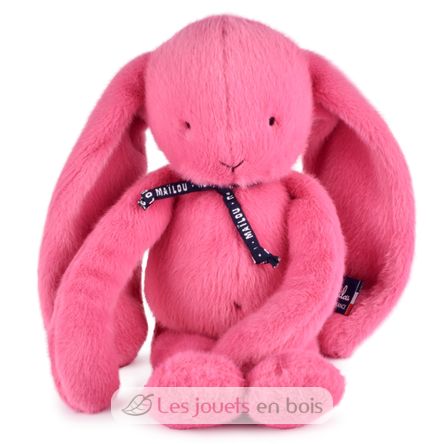 Méloé Hase Plüschtier 37 cm - Rosa Kaugummi MA0295 Maïlou Tradition 1