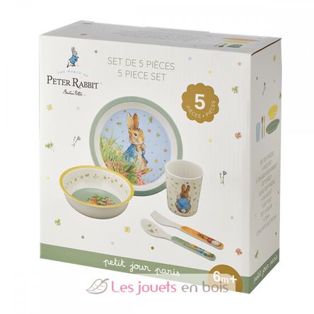 5 teiliges Geschirrset Peter Hase grün PJ-BP701BT Petit Jour 3