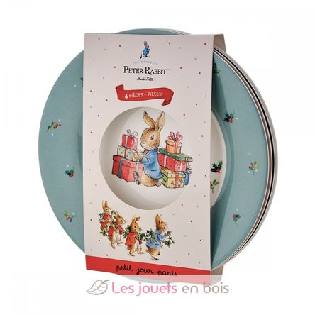 4 Teller Peter Hase Weihnachten 20 cm PJ-BP920NAS Petit Jour 1