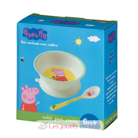 PEPPA PIG Saugnapf mit Löffel PJ-PI702K Petit Jour 2